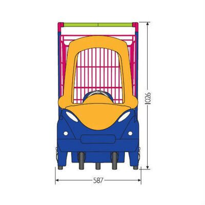 Тележка покупательская детская MAXX Kids SH 90