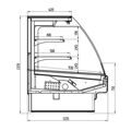Холодильная витрина  AURORA 190 TOP LIGHT вертикальная